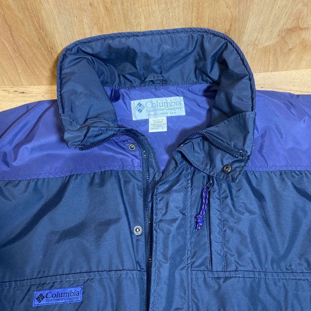 Vintage Columbia Gizzmo Windbreaker Shell Jacket Portland Oregon Men's Large - Picture 3 of 8